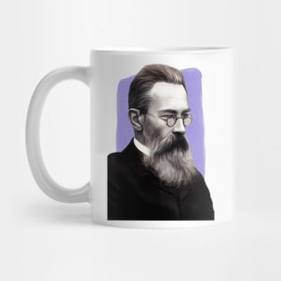 Russian Composer Nikolai Rimsky Korsakov illustration Mug